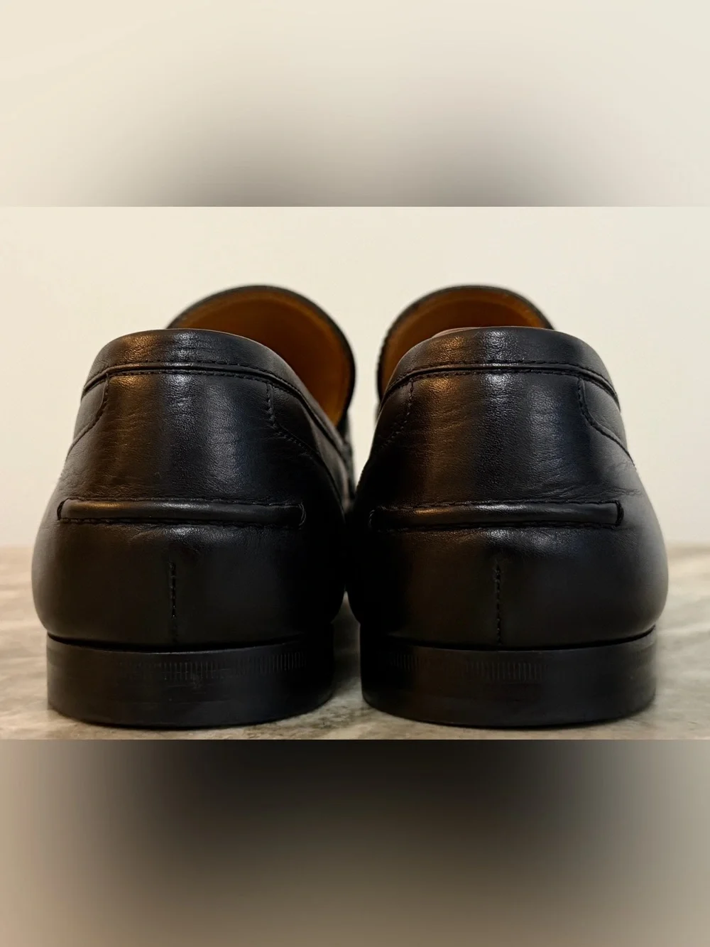 GUCCI JORDAAN Horsebit Leather Loafer  Black 10 / 10.5 US $1100 1953 Moccasin